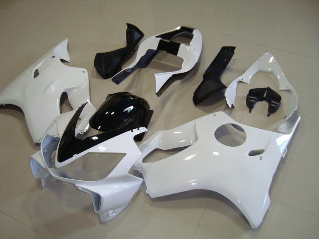 Honda CBR 600 F4i 2001-2003 - Blanc avec Noir Bande