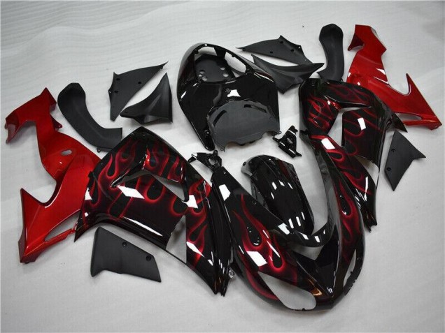 Kawasaki ZX10R 2006-2007 - Rouge Flamme