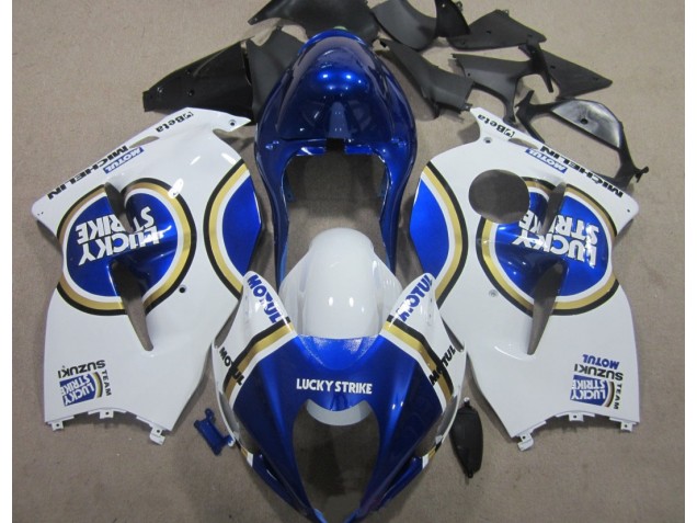 Suzuki GSXR 1300 Hayabusa 1996-2007 - Bleu Motul Blanc Lucky Strike