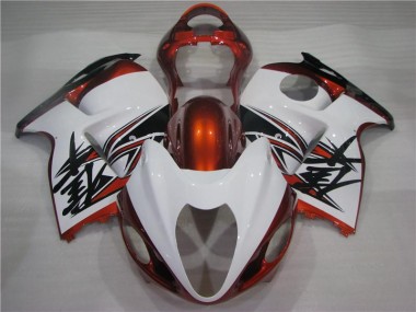 Suzuki GSXR 1300 Hayabusa 1996-2007 - Orange Blanc Noir