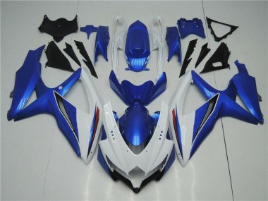 Suzuki GSXR 600 / 750 K8 2008-2010 - Blanc Bleu