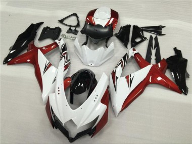 Suzuki GSXR 600 / 750 K8 2008-2010 - Blanc Rouge Noir