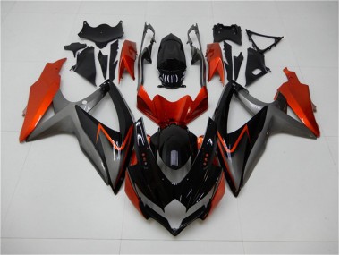 Suzuki GSXR 600 / 750 K8 2008-2010 - Noir Orange Gris