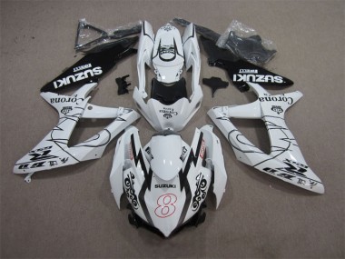 Suzuki GSXR 600 K8 2008-2010 - Blanc Noir Corona Extra Motul 8