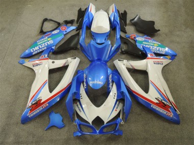 Suzuki GSXR 600 K8 2008-2010 - Bleu Blanc avec Décalque