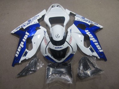 Suzuki GSXR 750 K1 K2 K3 2001-2003 - Blanc Bleu Motul