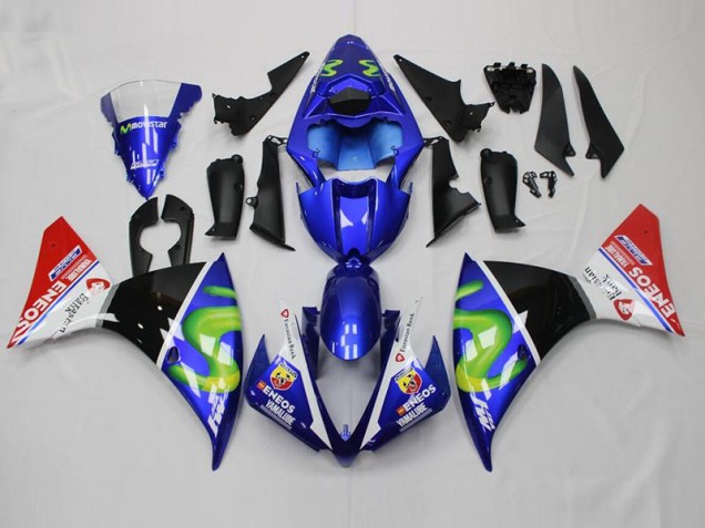 Yamaha R1 2012-2014 - Bleu Blanc Noir Rouge