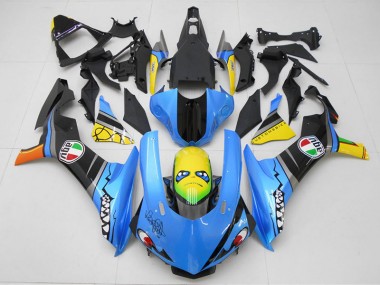 Yamaha R1 2015-2019 - Bleu Jaune Requin